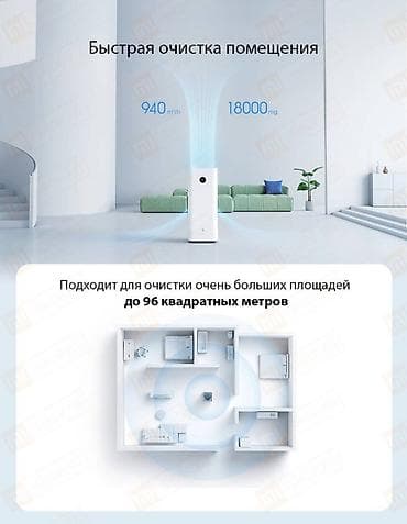 wifi: Воздухоочиститель MiJia Напольный, Более 50 м², Воздушный, Антибактериальный, Угольный — 8