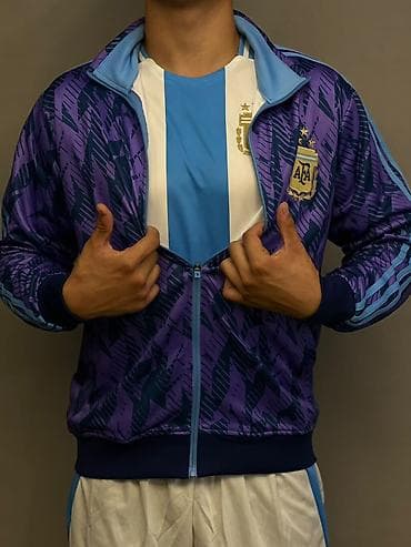 пальто с воротником: Олимпийка, Adidas, На молнии, Стандарт — 6