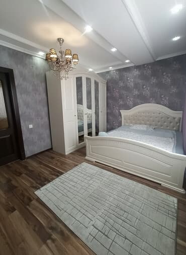 сдаются квартира бишкек: 3 комнаты, Душевая кабина, Постельное белье, Кондиционер — 1