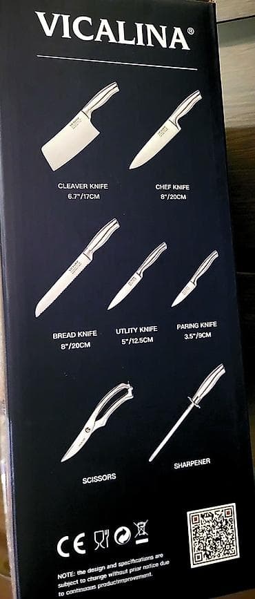 surface pen: Набор кухонных ножей VICALINA VL-515 — 8 предметов в деревянном блоке — 5