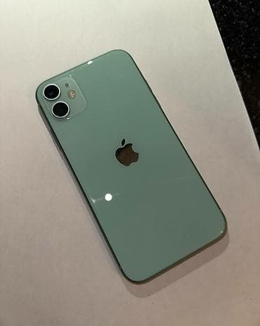 apple iphone 11: IPhone 11, Б/у, 64 ГБ, Зеленый, Чехол, 70 % — 4