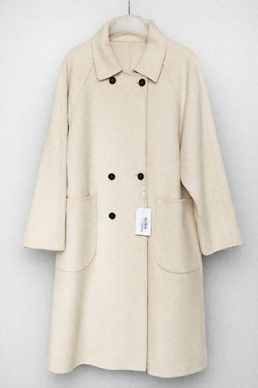 made: Серое женское пальто La Chapelle из 100 % шерсти. Производство — 1