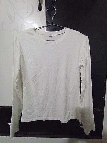 Лонгслив, цвет - Белый, Made in KG, M — 2