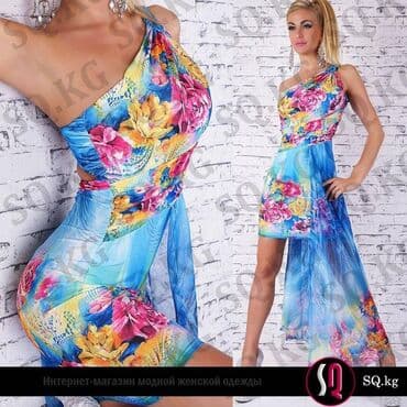 национальные украшения бишкек: Вечернее платье, Коктейльное, Короткая модель, Без рукавов, Открытая спина, S, M, L — 4