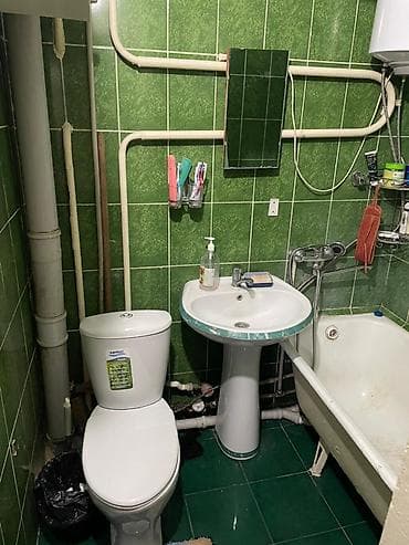 квартира бишкек комната: 45 м², Эмереги менен — 3