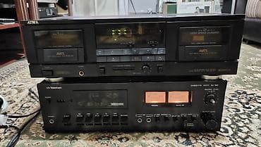 Аудиотехника: За оба. Рабочие но нужна профилактика, Кассетные деки Aiwa AD‑W616 и — 2
