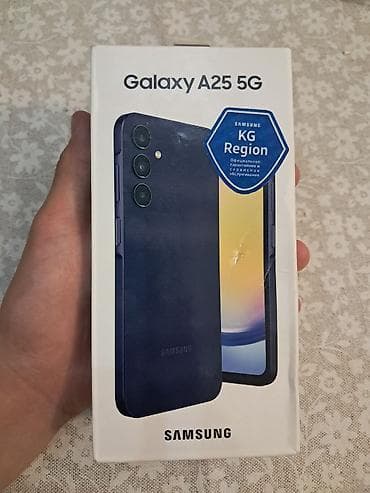 galaxy folder: Samsung Galaxy A25, Б/у, 256 ГБ, цвет - Синий, 1 SIM, 2 SIM, eSIM — 1