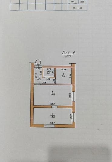 2х: 2 комнаты, 42 м², Сталинка, 1 этаж, Старый ремонт — 8