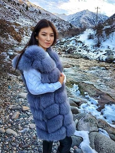 плащ турция: Продаю новую меховую жилетку, в шикарном цвете, производство Турция — 1