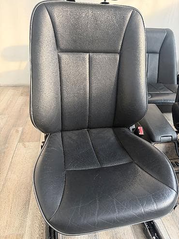 3 uz: Продается на w210 салон черная кожа электро сидения дверные карты — 6