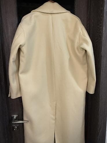 зара джинсы: Пальто, Классика, Осень-весна, По колено, Двубортная модель — 2