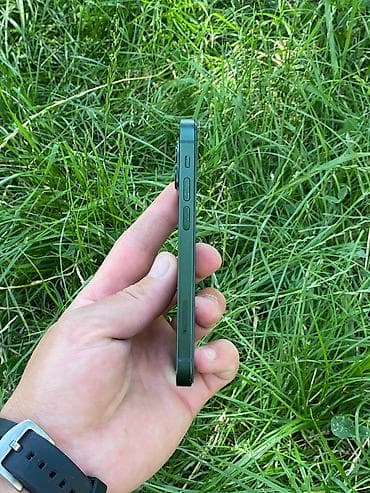IPhone 13 mini, Б/у, 128 ГБ, Зеленый, Защитное стекло, Чехол, Кабель, 100 % — 3