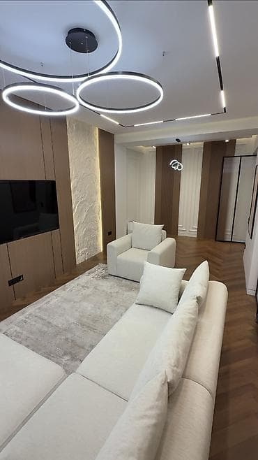 seven development: 3 комнаты, 122 м², Асанбай мкр Элитка, 9 этаж, Дизайнерский ремонт — 3