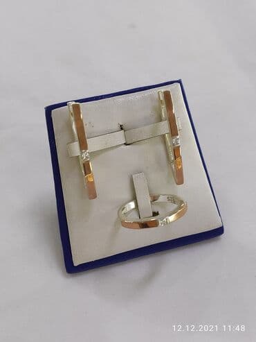 свадебные наборы ручной: Набор украшений, Проба 925, Женские, Новый — 6