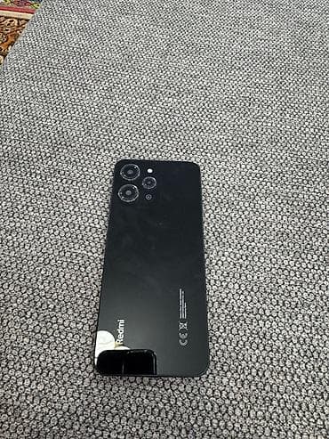 вода провод: Redmi, Redmi 12, Б/у, 256 ГБ, цвет - Черный, 1 SIM — 1