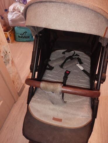 детская коляска cybex: Коляска, цвет - Серебристый, Б/у — 4