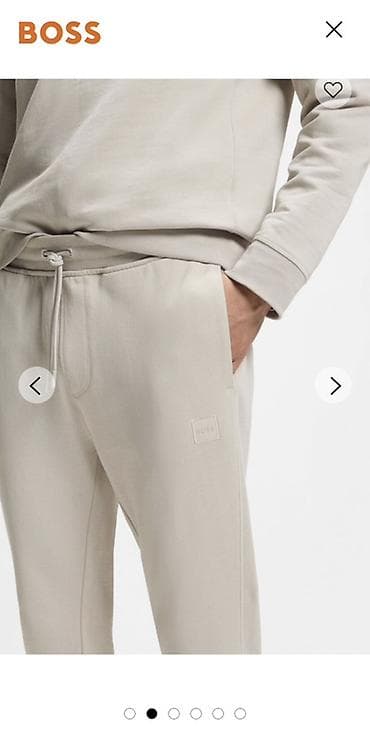 керзовой сапог: Мужской спортивный костюм, S, Boss, Новый, цвет - Бежевый, Самовывоз, Платная доставка — 7