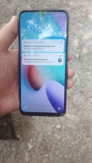 Redmi, Redmi Note 10, Б/у, 128 ГБ, цвет - Синий, 2 SIM