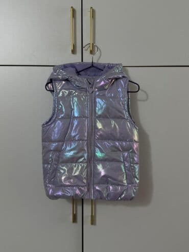 хиджаб для детей: Пуховый жилет для девочки Reserved - Цвет: сиреневый с перламутровым — 7