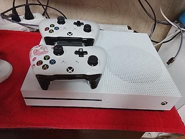 canon g: Xbox One S (белая) с двумя беспроводными геймпадами - Консоль — 3