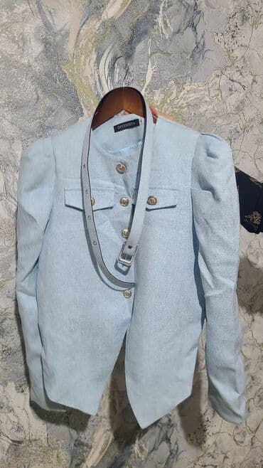 свадебные платья бишкек дордой: Жакет DIVERSIYA, размер M. - Цвет: нежно-голубой. - Фактурная — 1