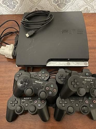 Видеоигры и приставки: Игровая приставка Sony PlayStation 3 (PS3 Slim) с комплектом — 2