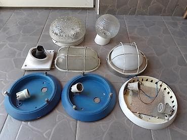 Плафоны и комплектующие с гаража. За всё - 1 000 сом