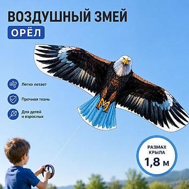 летающая: Воздушный змей «Орел» — большой и лёгкий в управлении кайт с — 1