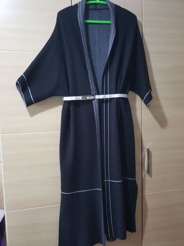 Кардиган черный тонкий. Кашемир+шерсть. Производство ИТАЛИЯ. Размер