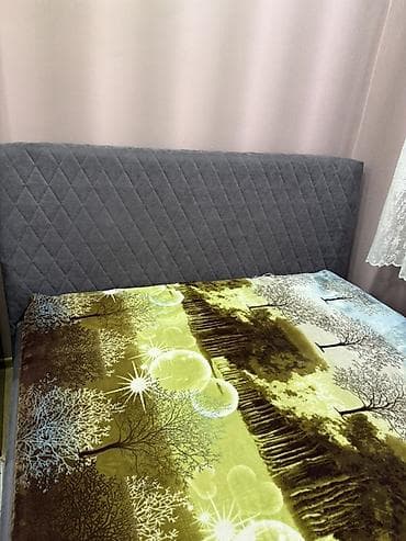 Стулья, табуретки: Двуспальная кровать с мягким изголовьем Аскона (Россия) - Размер — 2