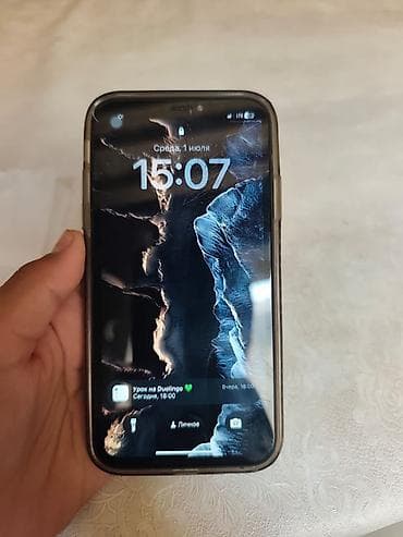 IPhone X (5.8") в защитном чехле - Экран: OLED Face ID, фронтальная