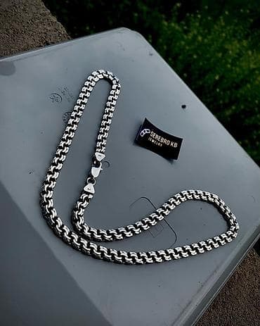 серебро билерик: Серебряная цепь "Бисмарк" 45 грамм, 60 см Делаю на Заказ — 7