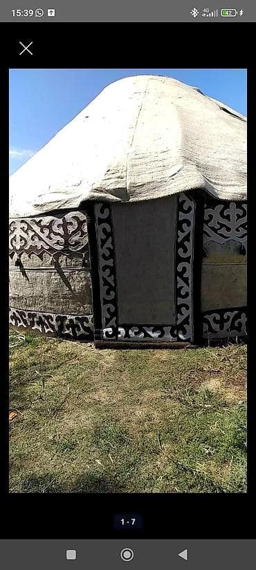 электро цыкл: Юрта традиционного типа с полным комплектом внутреннего убранства. - — 2