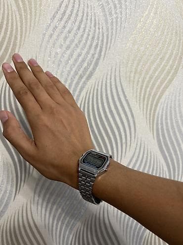 часы электроные: Классические часы часы, Casio, Серебро, Япония, Оригинал, Мужские, Б/у — 3