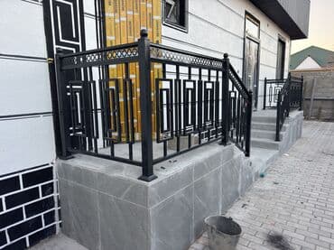 двери на балкон: Готовые перила, Материал: Металл, Для террасы, Новый — 4