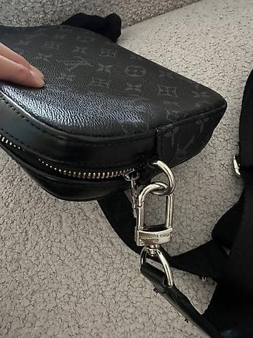 gestalt excalibur: Сумка через плечо Louis Vuitton, Monogram Eclipse (черно-серый). - — 3