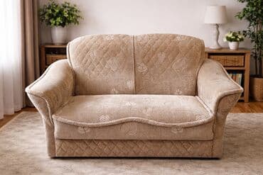 Эмерек гарнитурлары: Мягкий комплект для гостиной в классическом стиле: диван и два широких — 3