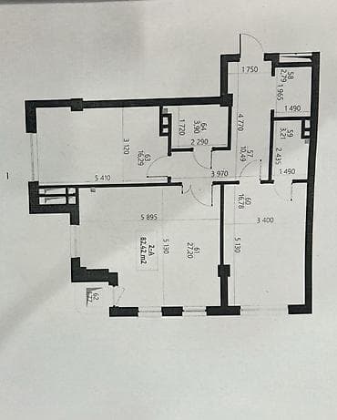 3 3: 3 комнаты, 83 м², Орто-Сай с. Элитка, 3 этаж — 6