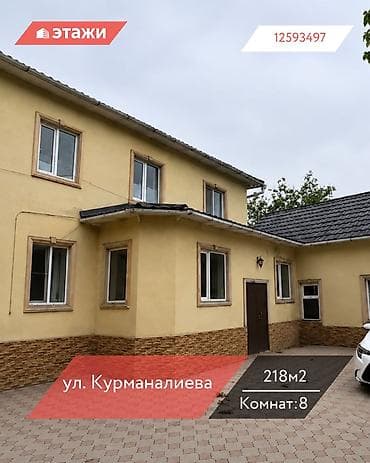 Үйлөр: 📍 ул. Курманалиева 🔘8-комнатный 🔘Этажи 2 🔘218м² 🔥 Идеальное комбо — 1
