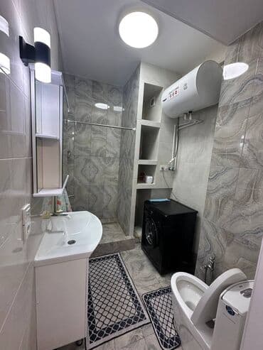 бишкек квартира сутки: 2 комнаты, Душевая кабина, Постельное белье, Кондиционер — 7