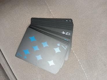 Спортивные сумки: Играковые карты (колода 54 карты) в стильном черно‑графитовом — 1