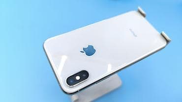 IPhone Xs, Б/у, 64 ГБ, Белый, Чехол, 74 %