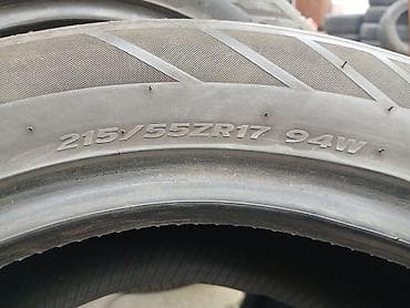 s1: Шины 215 / 55 / R 17, Лето, Б/у, Пара, Легковые, Корея, Hankook — 5