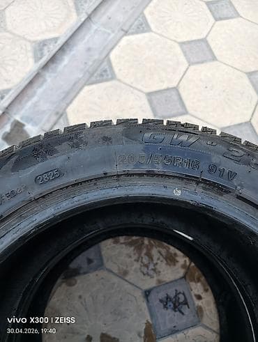 Шиналар жана дисктер: 2зимние 2летние ездили один сезон - Размер: 205/55 R16 - Индекс — 4