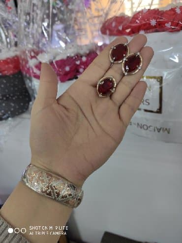 свадебное платье для высокой невесты: Набор украшений, Проба 925, Женские, Новый — 2