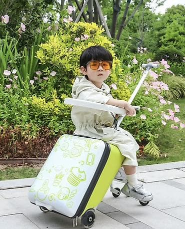 Балдардын кийим-кечелери жана бут кийимдери: Детский чемодан-каталка 2-в-1 - Чемодан для ручной клади со — 1