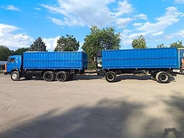 тракторный притсеп: КАМАЗ зерновоз с прицепом (автопоезд) - Комплектация: КАМАЗ 6x4 с — 10