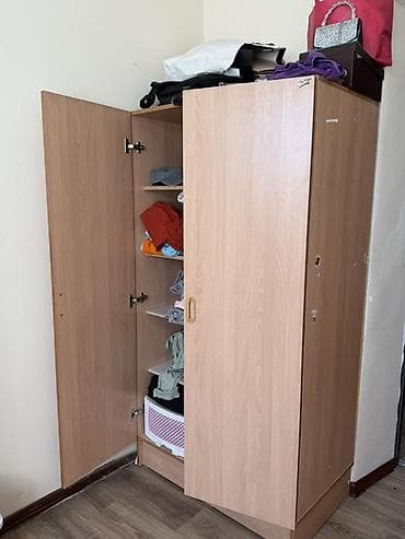 кухонные буфеты: Шифоньер, шкаф для одежды, Прямой, ЛДСП — 1