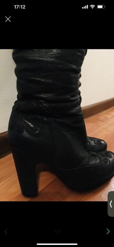 обувь для охоты: Сапоги, 36.5, ALS, Б/у, цвет - Черный, Самовывоз — 2