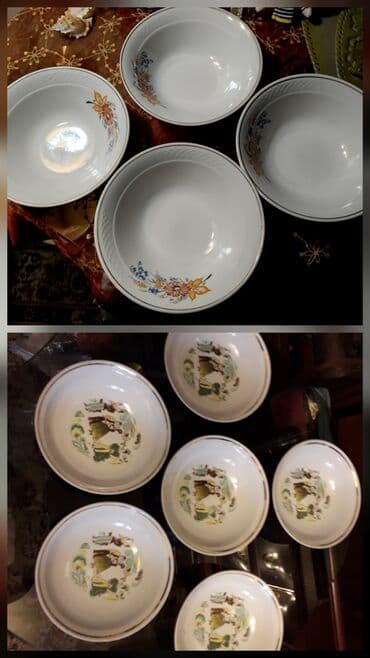 ЛИСТАЙТЕ ФОТО .1) -Тарелки порционные. Новые 6 штук-2000сом